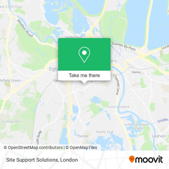 Site Support Solutions map