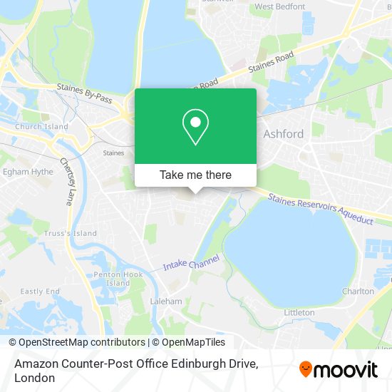 Amazon Counter-Post Office Edinburgh Drive map