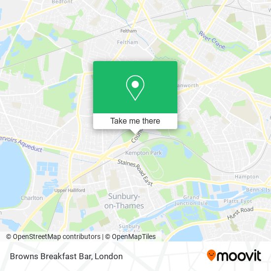 Browns Breakfast Bar map