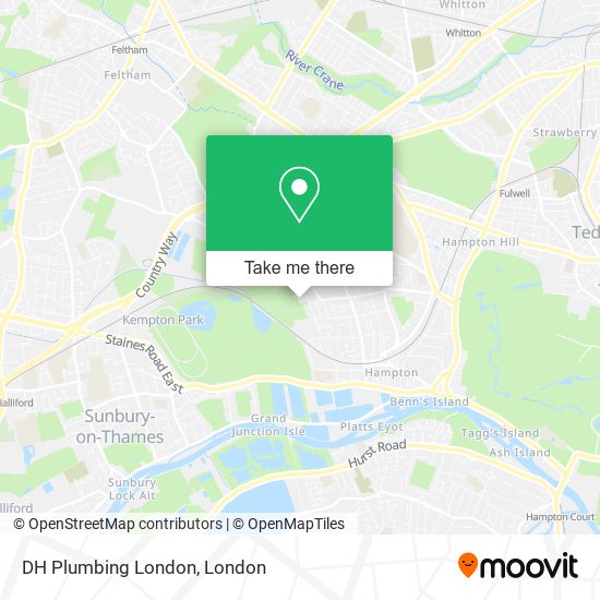 DH Plumbing London map