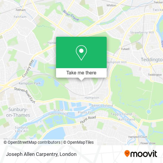 Joseph Allen Carpentry map