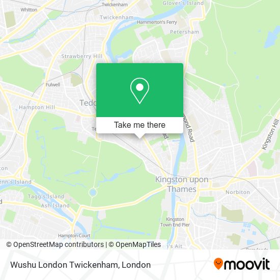 Wushu London Twickenham map