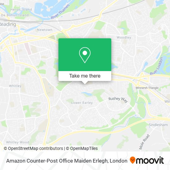 Amazon Counter-Post Office Maiden Erlegh map