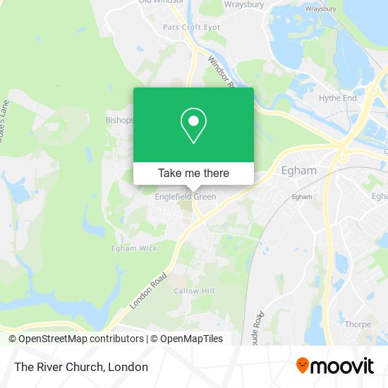 The River Church map