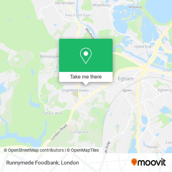 Runnymede Foodbank map