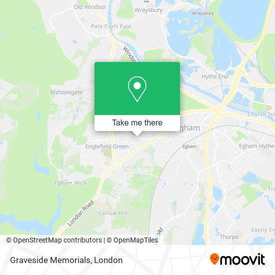Graveside Memorials map