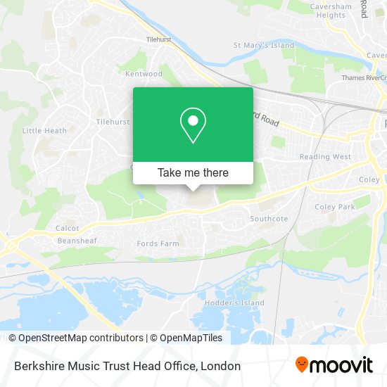Berkshire Music Trust Head Office map