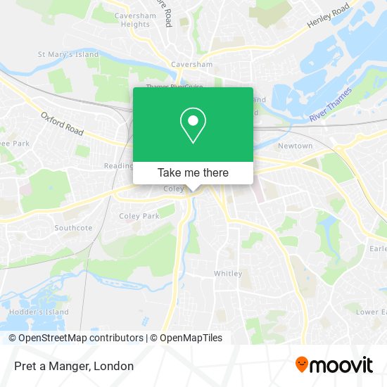 Pret a Manger map