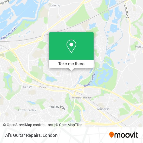 Al's Guitar Repairs map