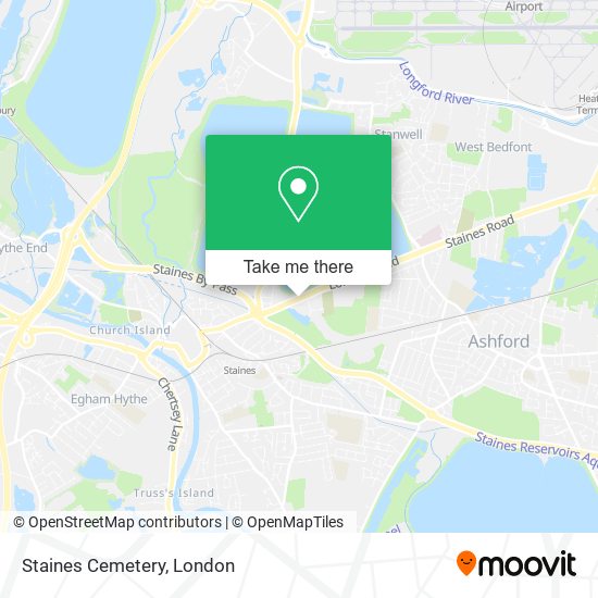 Staines Cemetery map
