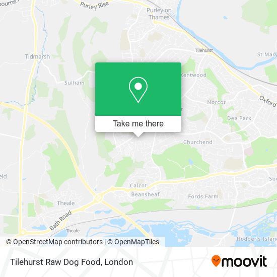 Tilehurst Raw Dog Food map