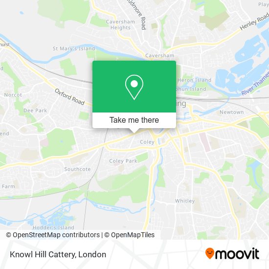 Knowl Hill Cattery map