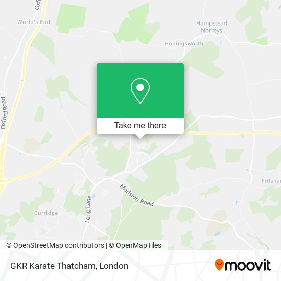 GKR Karate Thatcham map