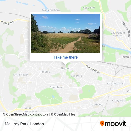 McLlroy Park map