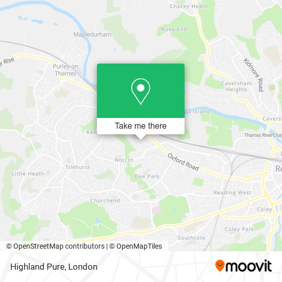 Highland Pure map
