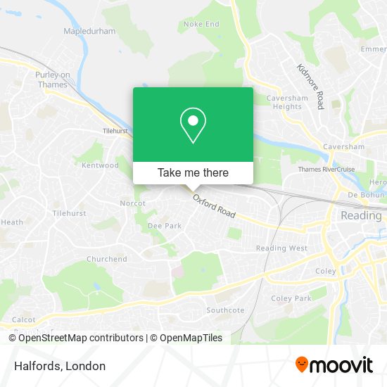 Halfords map