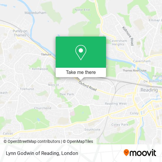 Lynn Godwin of Reading map