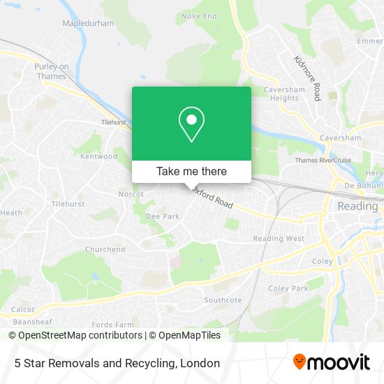 5 Star Removals and Recycling map