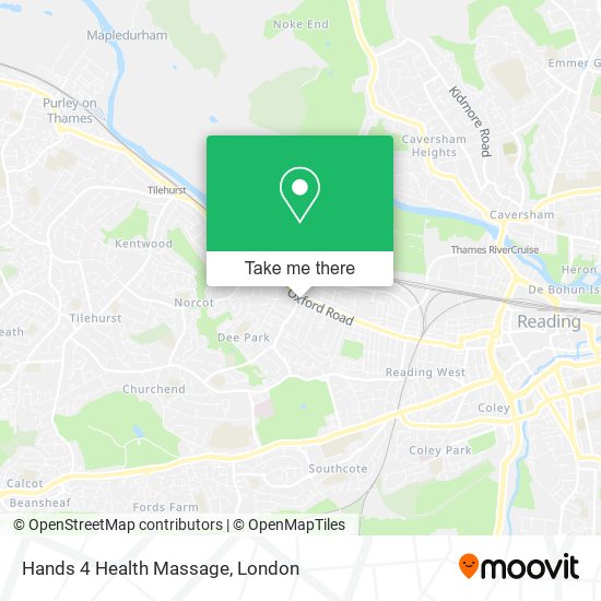 Hands 4 Health Massage map