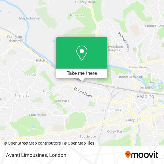 Avanti Limousines map