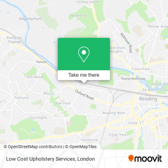 Low Cost Upholstery Services map