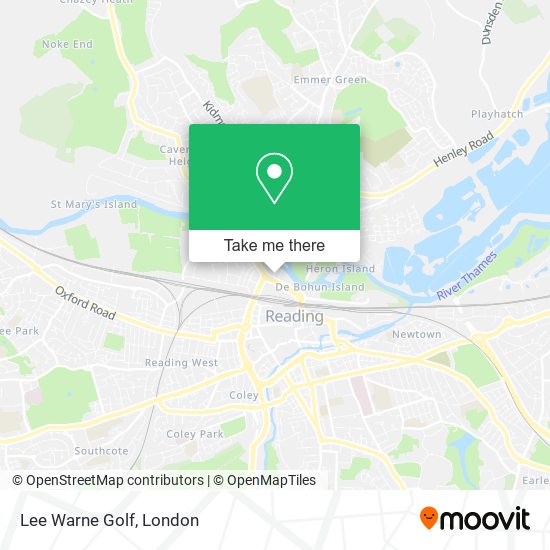 Lee Warne Golf map