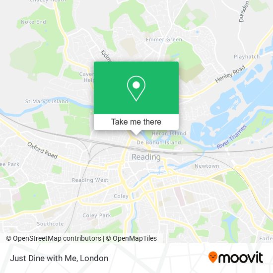 Just Dine with Me map