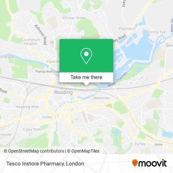 Tesco Instore Pharmacy map