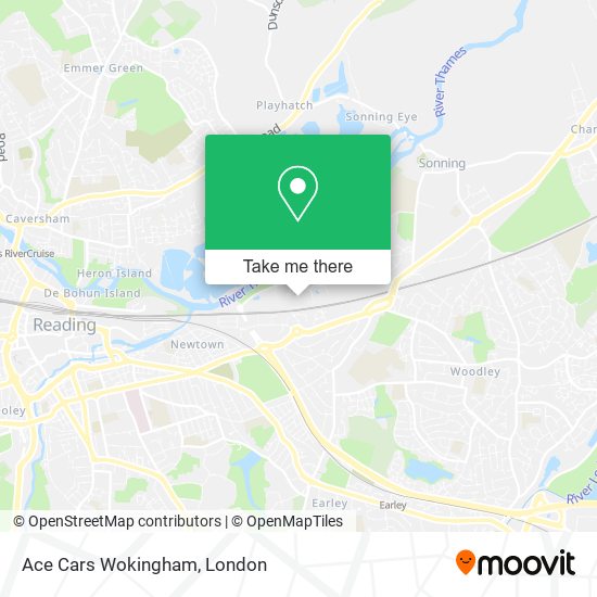 Ace Cars Wokingham map