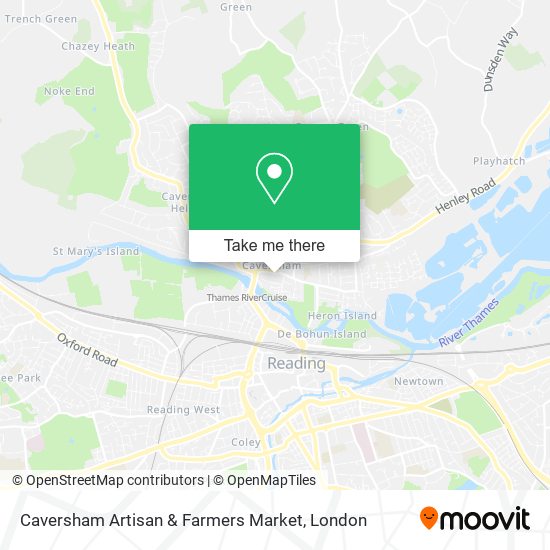 Caversham Artisan & Farmers Market map