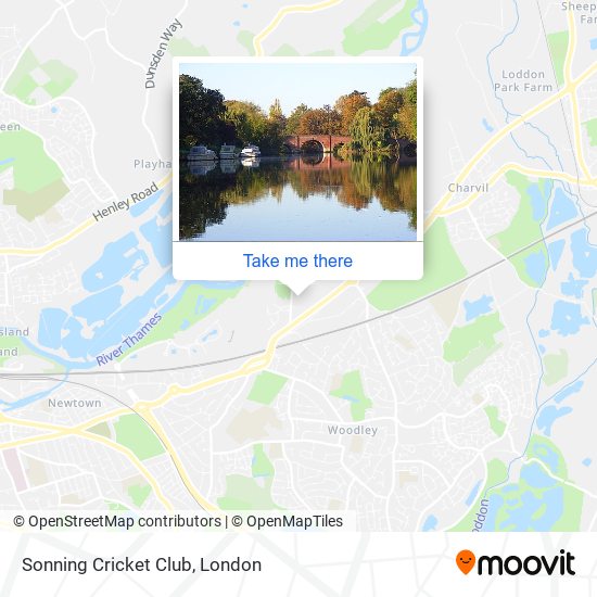 Sonning Cricket Club map