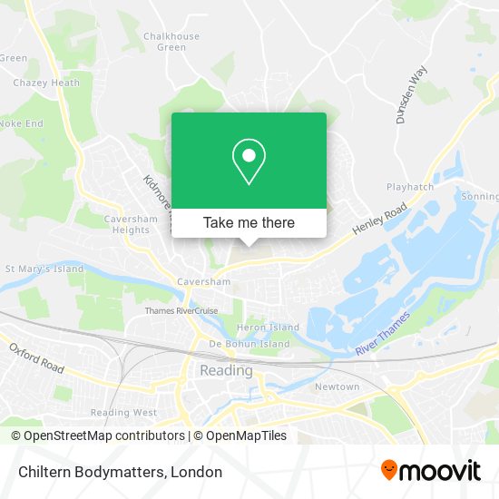 Chiltern Bodymatters map