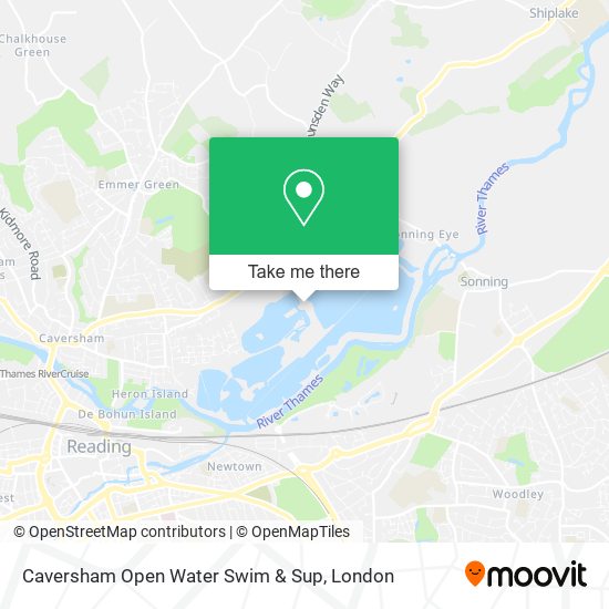 Caversham Open Water Swim & Sup map