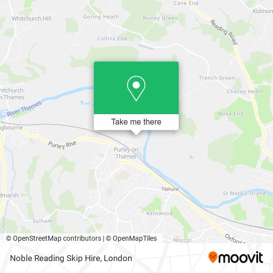 Noble Reading Skip Hire map