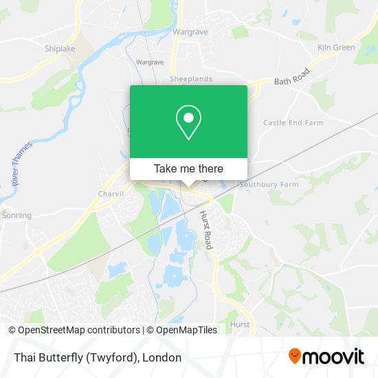 Thai Butterfly (Twyford) map
