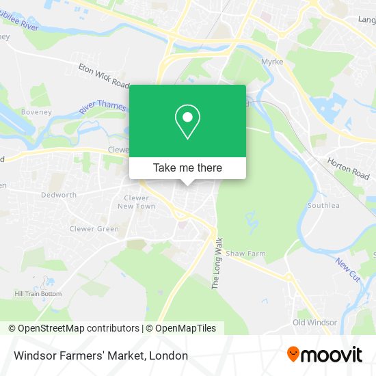 Windsor Farmers' Market map