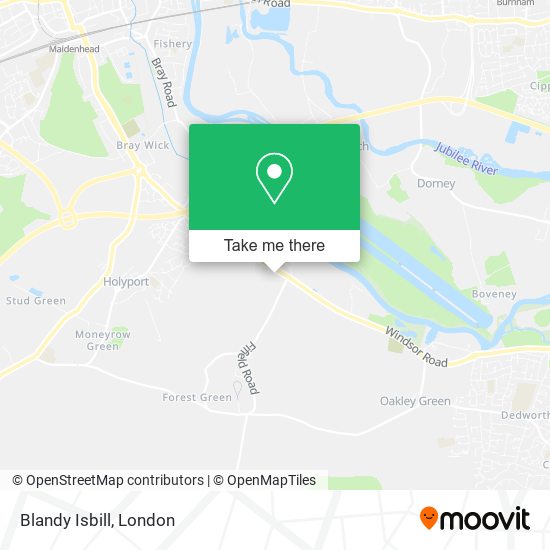 Blandy Isbill map