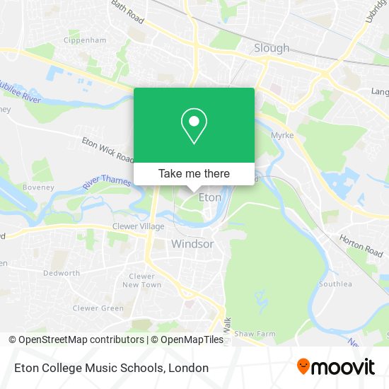 Eton College Music Schools map