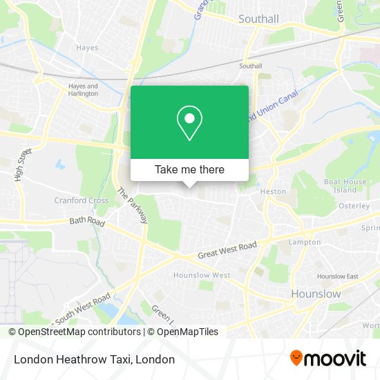 London Heathrow Taxi map