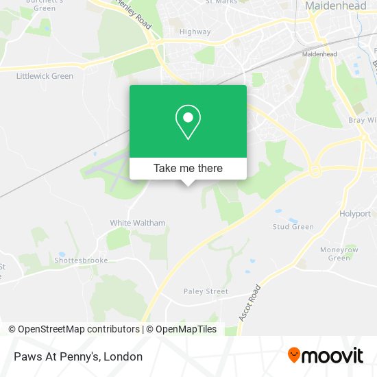 Paws At Penny's map