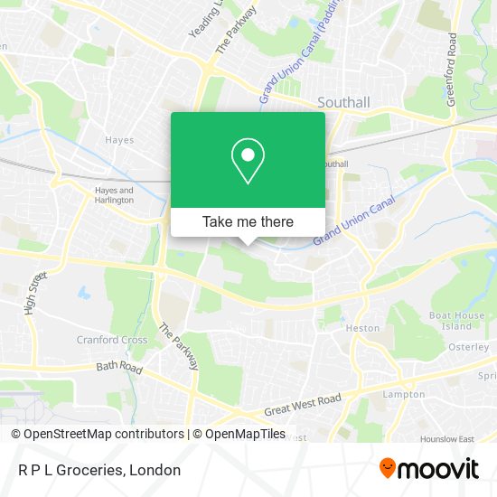 R P L Groceries map