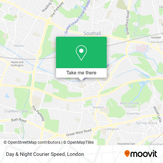 Day & Night Courier Speed map