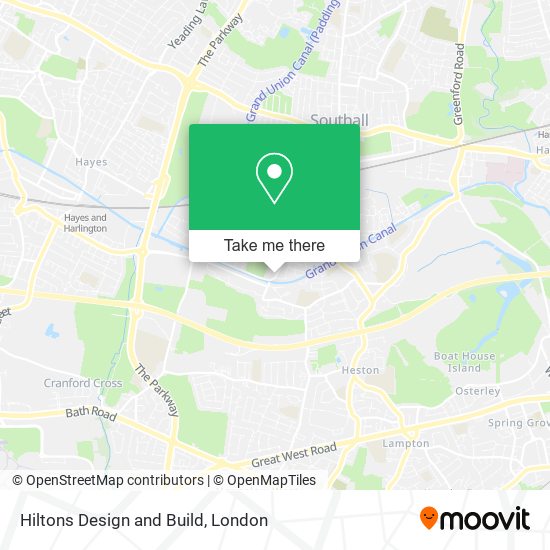 Hiltons Design and Build map