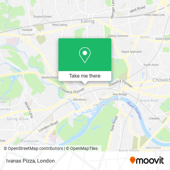 Ivanas Pizza map
