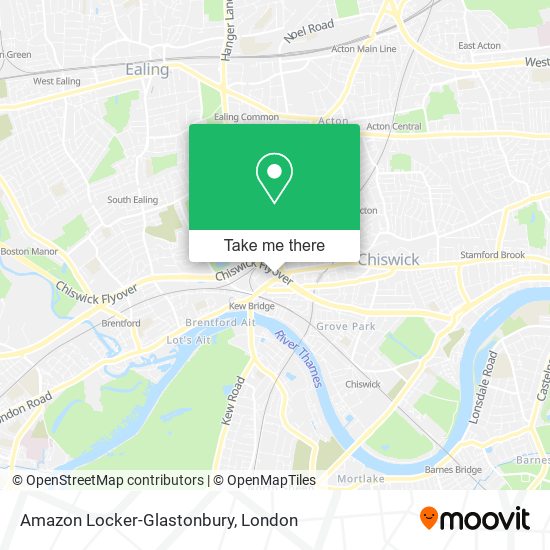 Amazon Locker-Glastonbury map