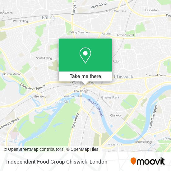 Independent Food Group Chiswick map