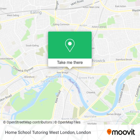 Home School Tutoring West London map