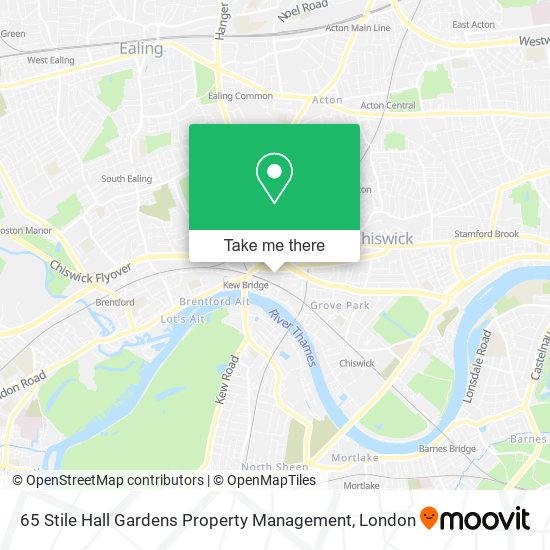 65 Stile Hall Gardens Property Management map