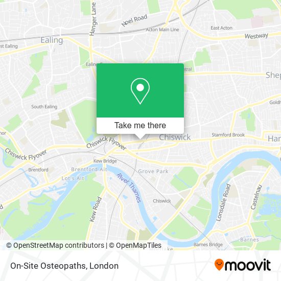 On-Site Osteopaths map