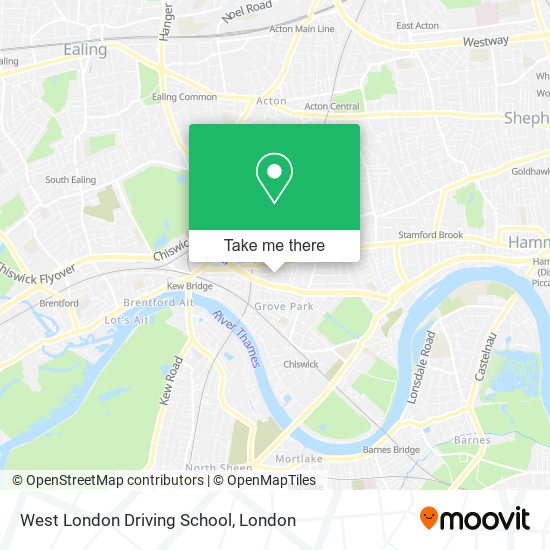 West London Driving School map